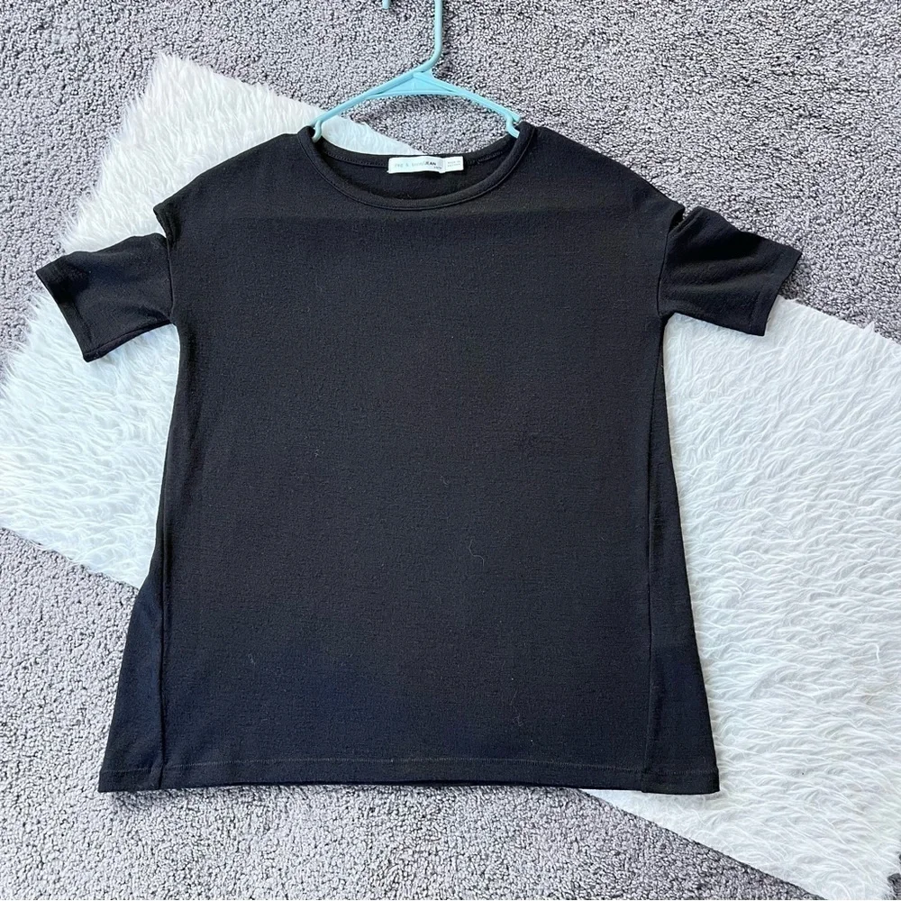 Rag & Bone black cold shoulder tee size xs - Picture 3 of 8